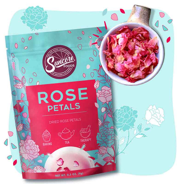 Rose Petals - Premium Quality Edible Blooms from Suncore Foods - Just $10.59! Shop now at www.suncorefoods.com