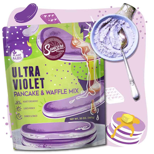 Ultra Violet Pancake & Waffle Powder Mix - Quality Colroful Pancake & Waffle Mixes from Suncore Foods - Just $18.49! Shop now at www.suncorefoods.com